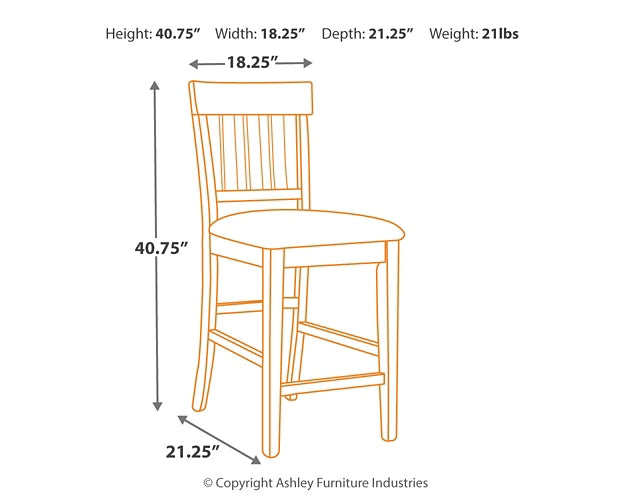 Ralene Upholstered Barstool (2/CN)