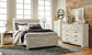 Bellaby  Panel Bed With Mirrored Dresser, Chest And 2 Nightstands