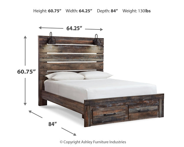 Drystan  Panel Bed