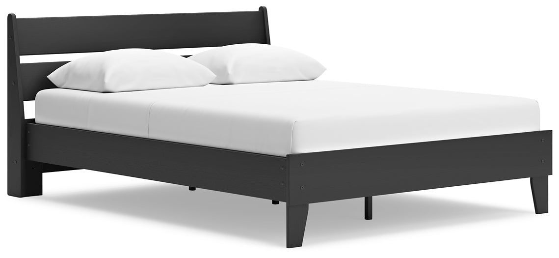 Socalle Queen Panel Platform Bed with Dresser, Chest and Nightstand