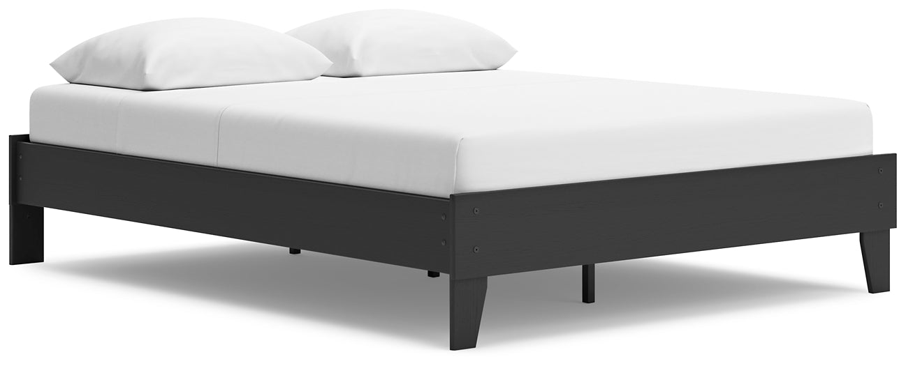 Socalle Queen Platform Bed with Dresser and Chest