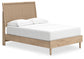 Cielden Full Panel Bed with Mirrored Dresser and Chest