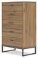 Deanlow Full Panel Headboard with Dresser, Chest and 2 Nightstands