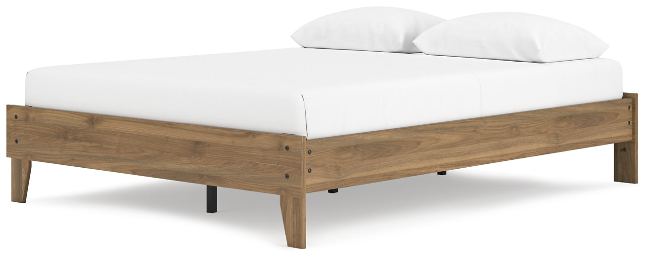 Deanlow Queen Platform Bed with Dresser, Chest and Nightstand